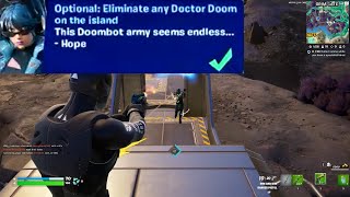 Optional Eliminate any Doctor Doom on the island Fortnite [upl. by Atteroc]