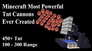 Minecraft Most Powerful Tnt Cannons [upl. by Philomena]