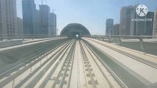 20241006 Dubai Metro Red Line R34 Dubai Internet City  R38 Jabal Ali  Dubai UAE [upl. by Nawotna589]