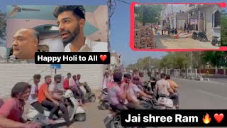 Happy Holi to my all youtube family ❤️  Rupender Grover  viral subscribe vlog trending [upl. by Marpet]