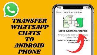 Transfer Whatsapp Chats From iPhone To Android  2024 Update [upl. by Lledrac]