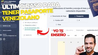 Como agendar CITA para TENER el PASAPORTE Venezolano desde pagina Sodoc🔥 [upl. by Leanna]