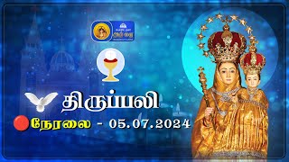 🔴 LIVE  Holy Mass In Tamil  05th July 2024  Annai Vailankanni Shrine  Besant Nagar Annai [upl. by Lundquist]