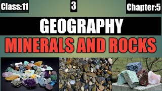 Class 11 geography chapter 5 Minerals and Rocks in hindi  Minerals and rocks class 11 geography [upl. by Alba]