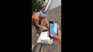 Roofing  Cutting a Bundle of Cap in 58 Sec [upl. by Nevah]