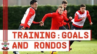 INSIDE TRAINING  Rondos and finishing drills [upl. by Hgielrac]