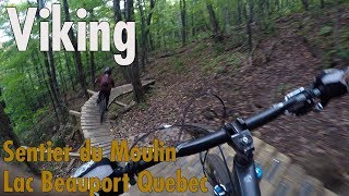 Viking MTB trail  Sentiers du Moulin  LacBeauport Quebec [upl. by Ailsa794]