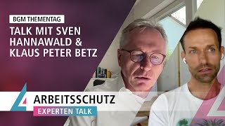 ARBEITSSCHUTZ EXPERTENTALK MIT SVEN HANNAWALD [upl. by Ruenhcs]