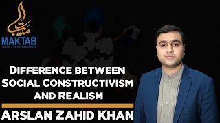 Difference between Social Constructivism and Realism  International Relations  Arslan Zahid Khan [upl. by Ailecra]