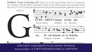 “Gaudeamus” INTROIT • Gregorian Chant for All Saints [upl. by Gunner]