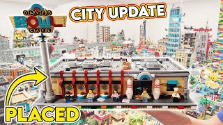 LEGO City Update Placing Bowling Alley amp Moving Modular Buildings LEGO City Update [upl. by Annmaria382]