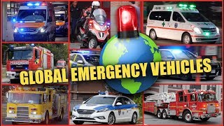 BEST OF  Emergency Vehicles Around The World [upl. by Kcirederf]