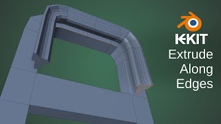 keKit Blender  Extrude Along Edges [upl. by Euqinaj]