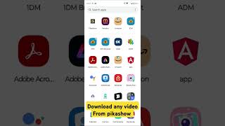 Download any video from Pikashow [upl. by Etnoved]