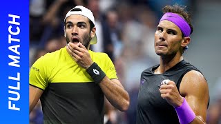 Matteo Berrettini vs Rafael Nadal Full Match  2019 US Open Semifinal [upl. by Ayak]