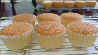 SOFT CHIFFON CUPCAKE RECIPE  HOW TO MAKE CHIFFON CUPCAKE [upl. by Imas]