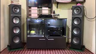 Marantz PM8006 Integrated Amplifier paired kef tower speakers [upl. by Cerf]