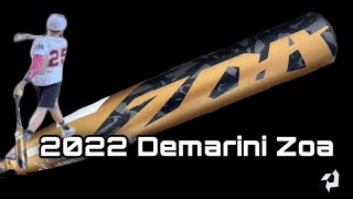 Hitting with 2022 Demarini Zoa  USSSA bat review [upl. by Petromilli]