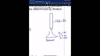 Calculation of iodometric titration 970133oN10 titration alevel calculation mole [upl. by Annalla947]