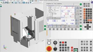 03 Save Project  Heidenhain 530 5Axis Machine  HuiMaiTech Virtual CNC Training [upl. by Ellerahc692]