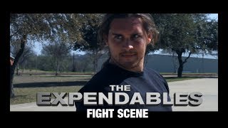 The Expendables Basketball Fight Scene  Fight Scene Challenge [upl. by Sasnak]