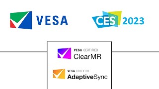 VESA CES 2023 AdaptiveSync Display and ClearMR Demo [upl. by Atnim]