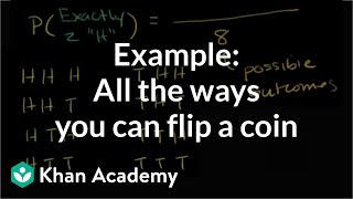 Example All the ways you can flip a coin  Probability and Statistics  Khan Academy [upl. by Dorsman361]