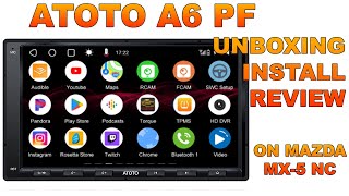 ATOTO A6 PF  Android Head Unit Install On Mazda MX5 NC [upl. by Hartley]