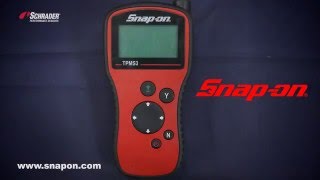 Program Schraders EZsensor using Snapon TPMS3 [upl. by Addie]