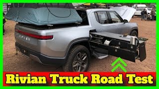 Rivian  Truck Road Test  Rivian R1T Camp Kitchen  Rivian Infotainment System [upl. by Imaj46]