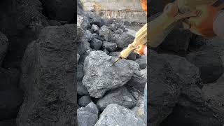 Break Coal blocks With A Drill Wisdom Tips Tools Machines Easy Easyway Easywork [upl. by Pihc]