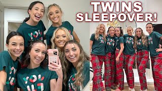 Twins Sleepover Ft Rybka Twins Brooklyn and Bailey  Merrell Twins [upl. by Arualana]