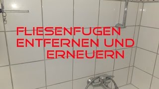 Fugen entfernen und erneuern Mit dem BOSCH GWS 10876 VEC [upl. by Aierdna]