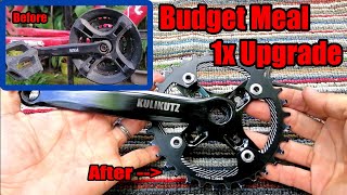 Budget Friendly 1x Upgrade using Old stock Square Taper Crank set [upl. by Akcire]