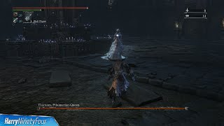 Bloodborne  Yharnam Pthumerian Queen Location and Boss Fight Yharnam Pthumerian Queen Trophy [upl. by Dolorita]