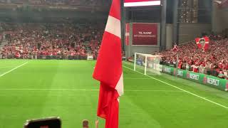 National anthem of Denmark DanmarkScotland 192021 [upl. by Alvie995]