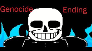 Sans the Sansing Undershuffle Sans Genocide Ending  All achievments [upl. by Allenaj]