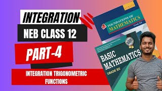 Integration of trigonometric functions NEB class 12 basic math [upl. by Ehrman]