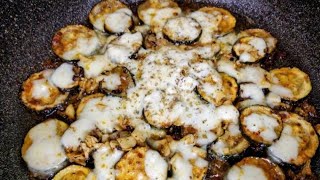 Courgette mozzarella easy recipe  New zucchini mozzarella fry recipe [upl. by Notloc797]