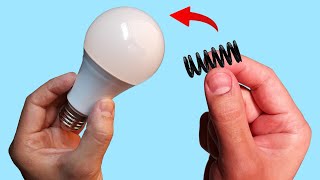 Take a Common Spring and Fix All the LED Lamps in Your Home How to Fix or Repair LED Bulbs Easily [upl. by Secunda]