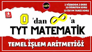 TYT Matematik Temel İşlem Aritmetiği  TYT Matematik Kampı  1Gün 2023 TYT Matematik Konu Anlatım [upl. by Acebber]