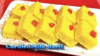 Curdled Milk Barfi Sour Milk LadduLadooKatli  फटे दुध से बनाये स्वादिष्ट बर्फी और लडू [upl. by Jamel]