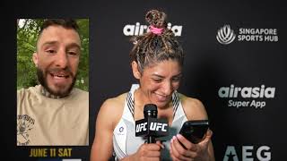 UFC275 Silvana Gómez Juárez Hablas Tras Su Brutal KO [upl. by Amikan]