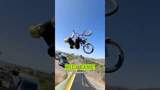 INSANE Mega Ramp Double Backflip ​⁠RyanWilliamsYoutube bmx nitrocircus [upl. by Hubie]