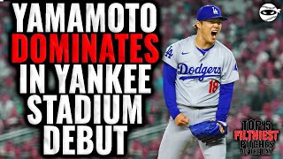 Yoshinobu Yamamoto SHUTS DOWN the Yankees mlb [upl. by Melvin]