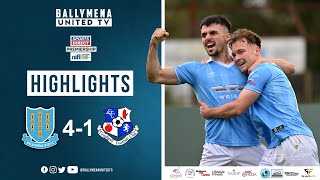 Match Highlights I Ballymena United 41 Loughgall FC [upl. by Crescen]