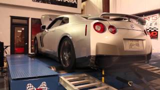 1100whp Dyno Nissan GTR Flame [upl. by Gwyn]