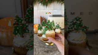 Chocolate Xmas Trees 🎄 christmas baking [upl. by Beard788]