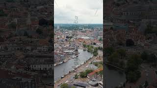 Vertical video Haarlem Netherlands Windmill De Adriaan 1779 Windmill from the 18th century [upl. by Neirual]