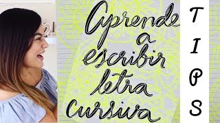 TIPS para mejorar tu letra cursiva [upl. by Irek]